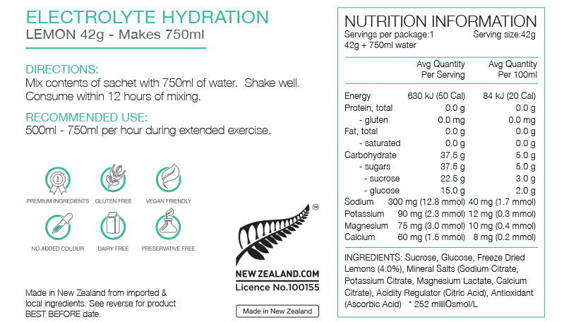 Pure Sports Electrolyte Sachets - The Triathlon Store
