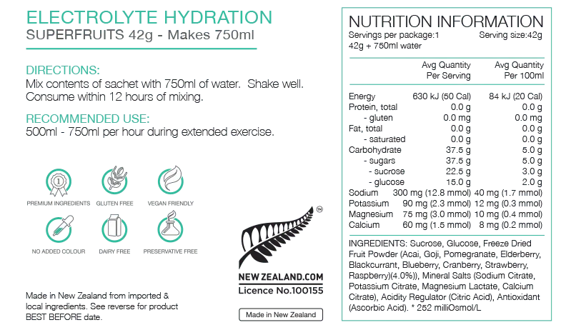 Pure Sports Electrolyte Sachets - The Triathlon Store