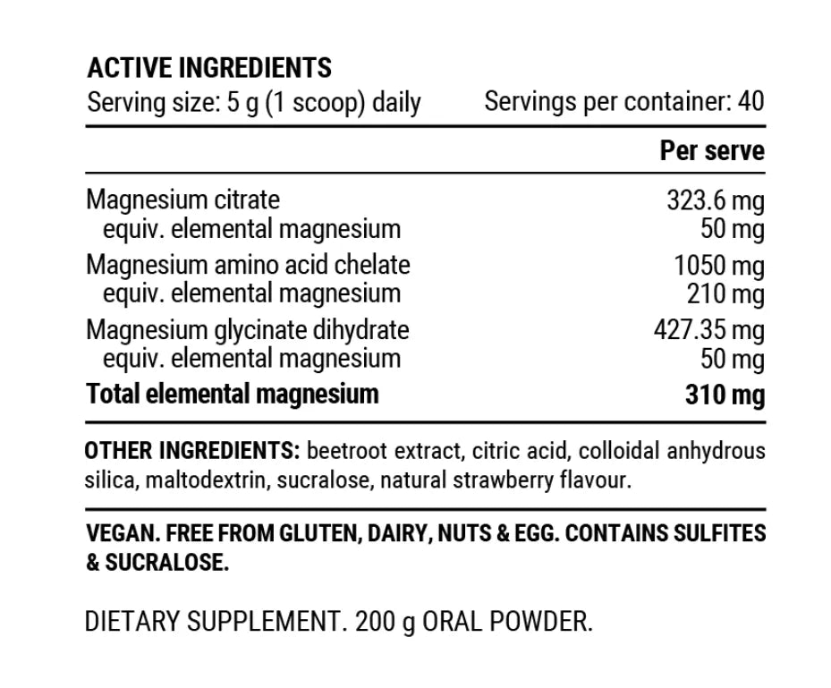 Pillar Triple Magnesium Powder - The Triathlon Store