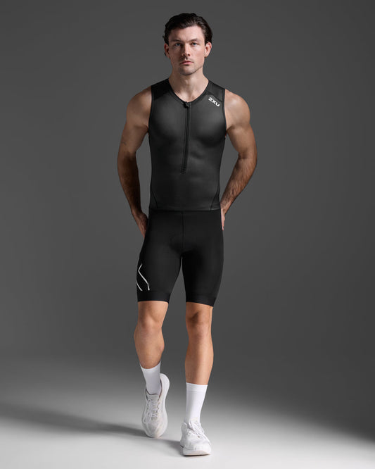 2XU Core sleeveless trisuit - men's, Black/White