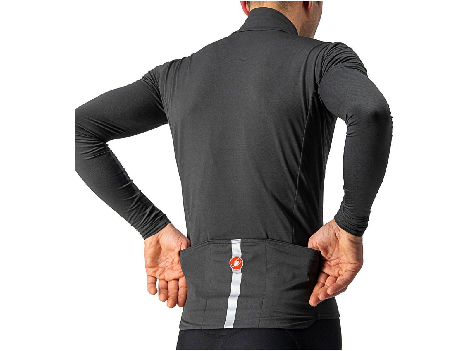 Castelli Pro (Dark Grey) Thermal Jersey - Men's - The Triathlon Store