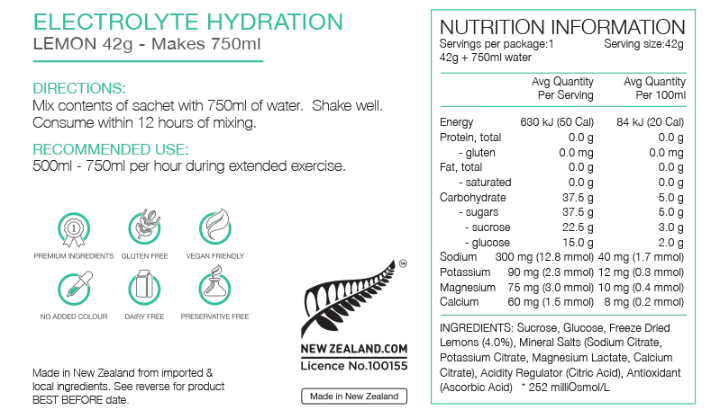 Pure Sports Electrolyte Sachets - The Triathlon Store
