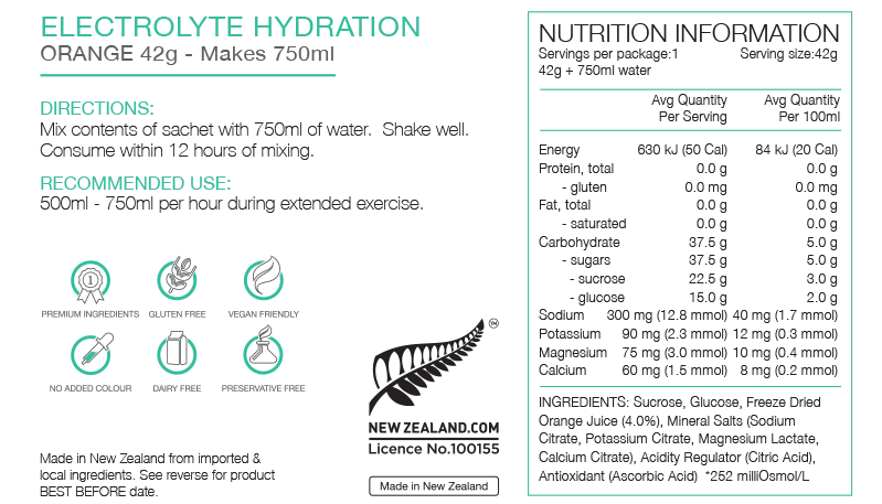 Pure Sports Electrolyte Sachets - The Triathlon Store