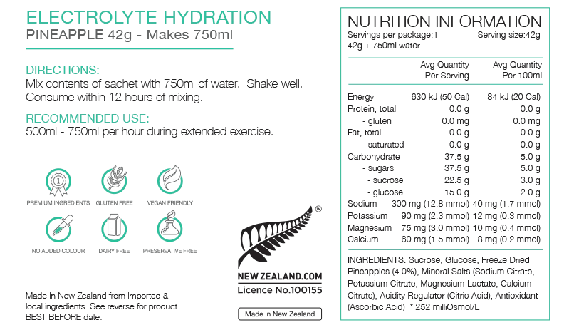 Pure Sports Electrolyte Sachets - The Triathlon Store