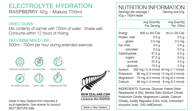 Pure Sports Electrolyte Sachets - The Triathlon Store