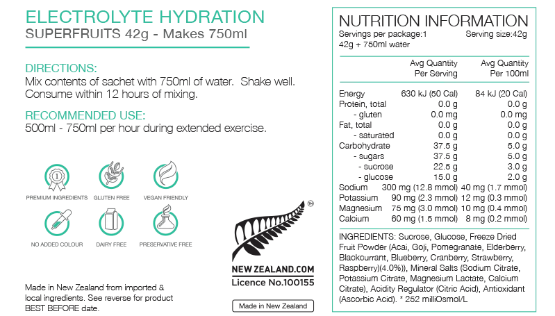 Pure Sports Electrolyte Sachets - The Triathlon Store