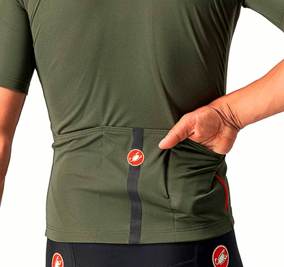 Castelli Classifica Jersey Military Green - Men's - The Triathlon Store