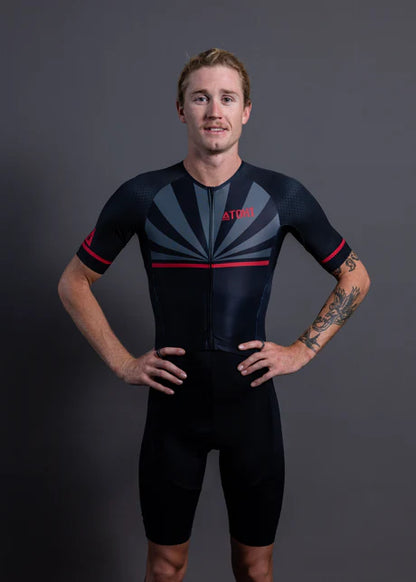 ATOHI | D-LUX V2 | RISING FUN MIDNIGHT | MENS TRIATHLON SUIT