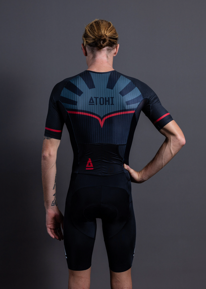 ATOHI | D-LUX V2 | RISING FUN MIDNIGHT | MENS TRIATHLON SUIT