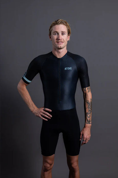 ATOHI | D-LITE | BLOC BLACK | MENS TRIATHLON SUIT
