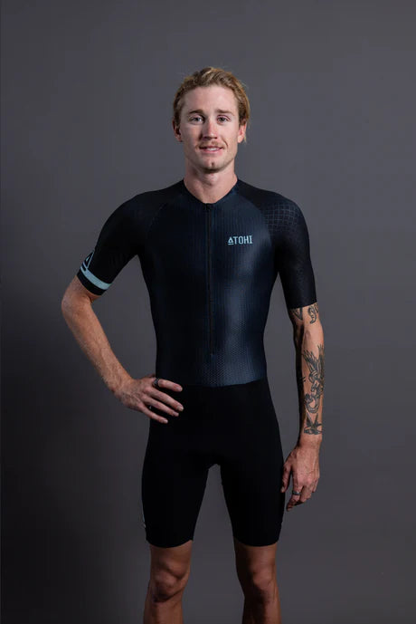 ATOHI | D-LITE | BLOC BLACK | MENS TRIATHLON SUIT