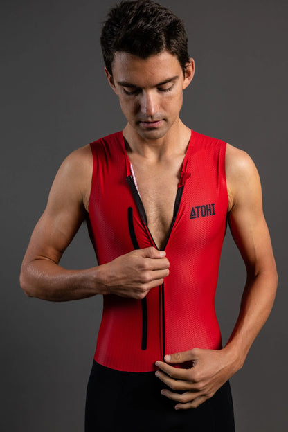 ATOHI | D-LITE | SLEEVELESS | MENS TRIATHLON SUIT